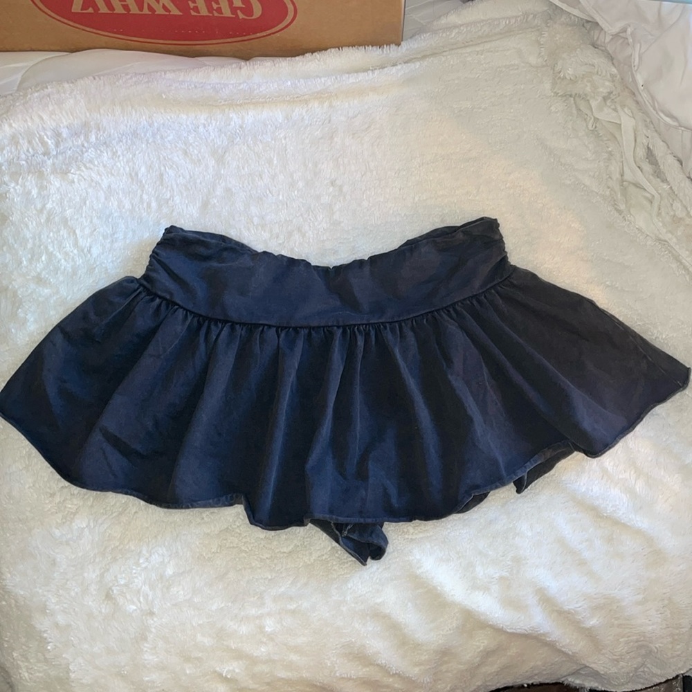 Mini skirt with built in shorts